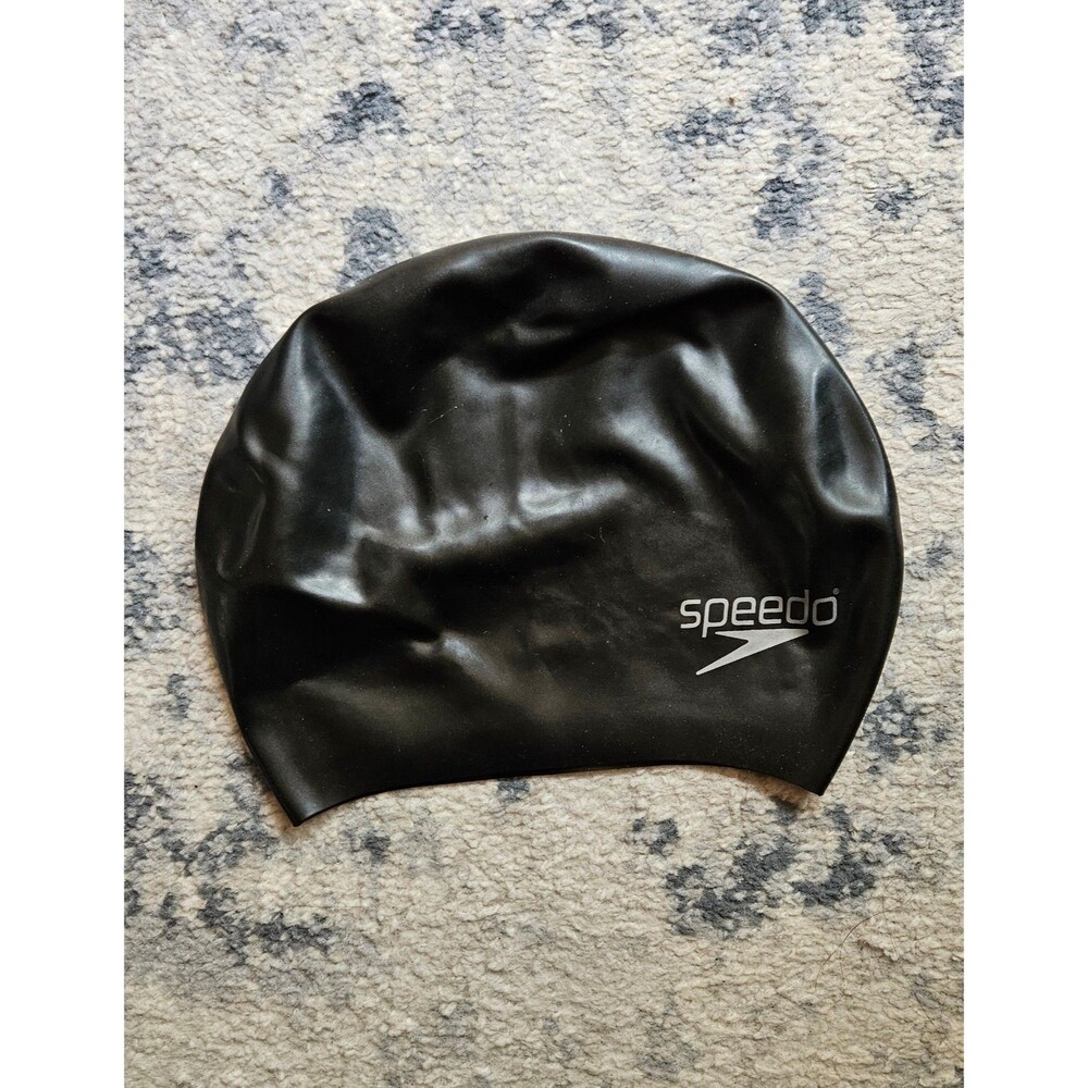 Black Speedo Swim Cap